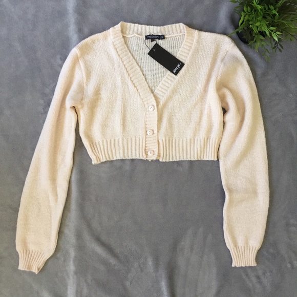 Nasty Gal Sweaters - NWT Nasty Gal Cropped Cardigan